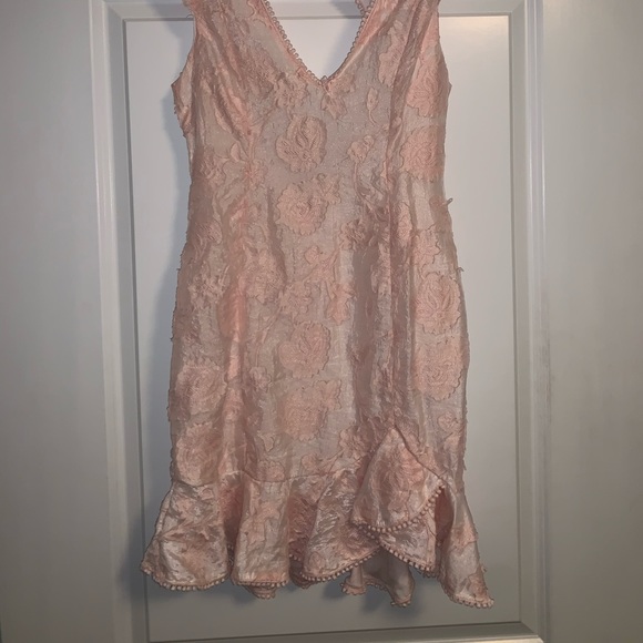 Hello Molly pink ruffle lace dress - Picture 2 of 6
